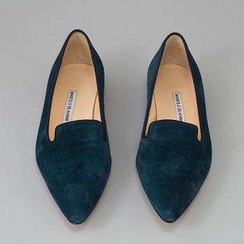 MANOLO BLAHNIK, loafers, storlek 38,5.