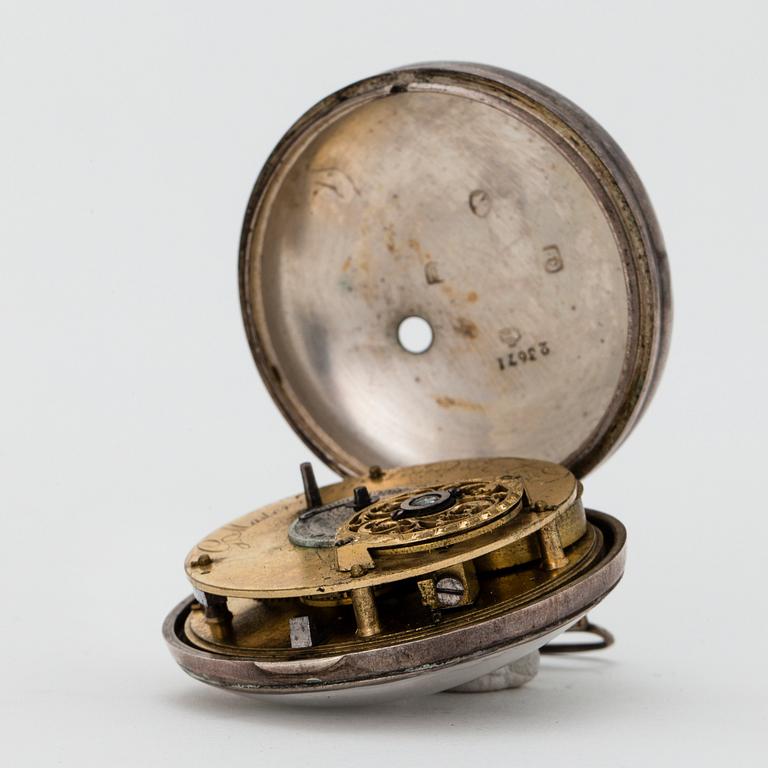 G Masterman, fickur silver, sent 1700-tal, London.