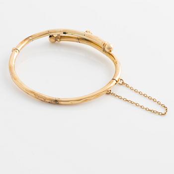 Bracelet 18K gold with a half pearl, GD&Co 1900.