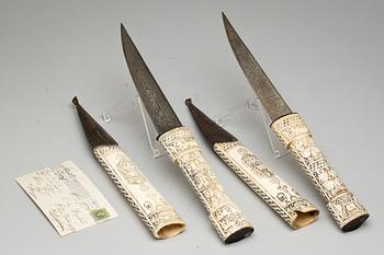 PRAKTDOLK, 2 st, Indopersien, tidigt 1900-tal.