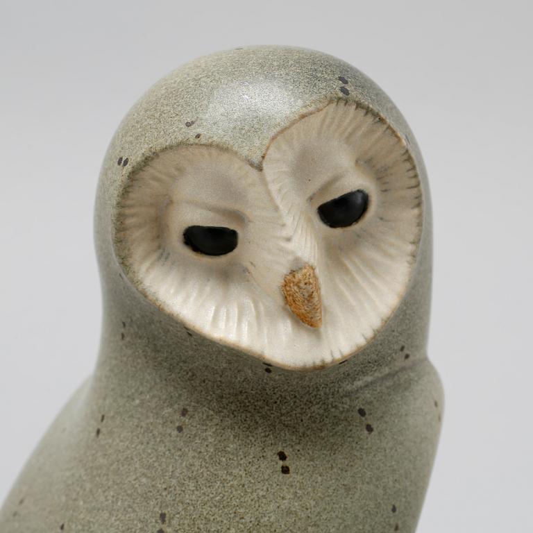 Three stoneware figurines by Gustavsberg, from the late 20th century.