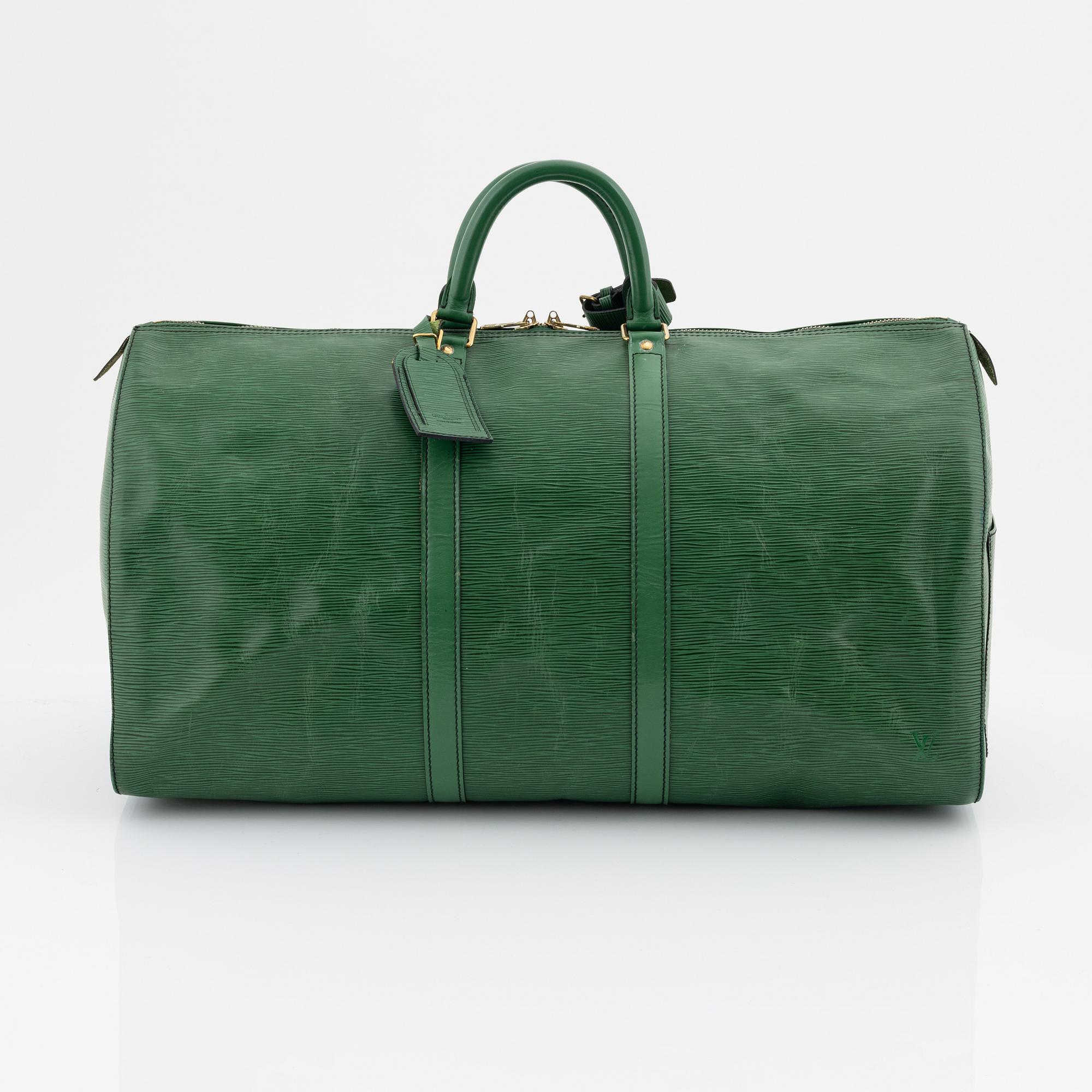 Louis Vuitton, Borneo Green epi Keepall 55.