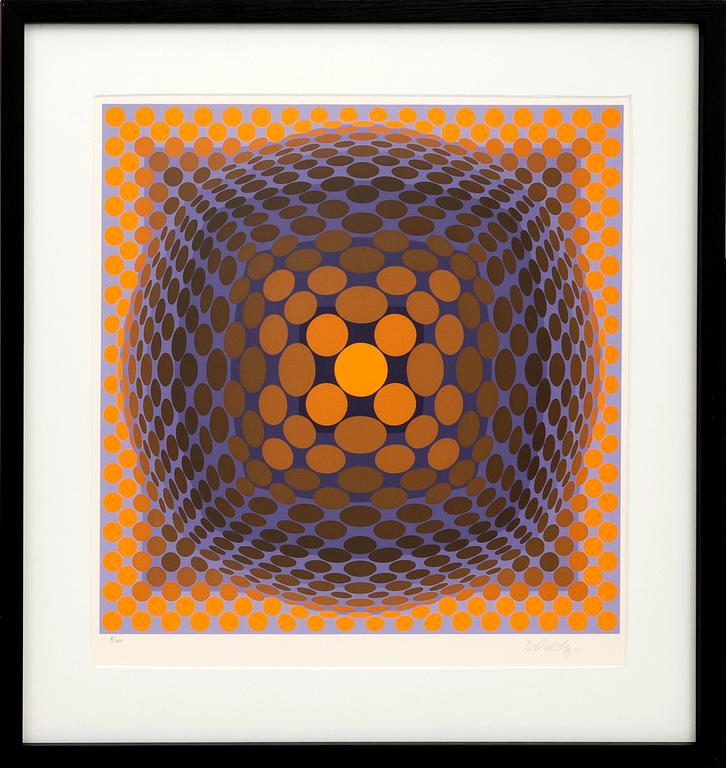 Victor Vasarely, optisk komposition.