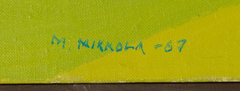 Matti Mikkola, öljy kankaalle, signeerattu ja päivätty -97.