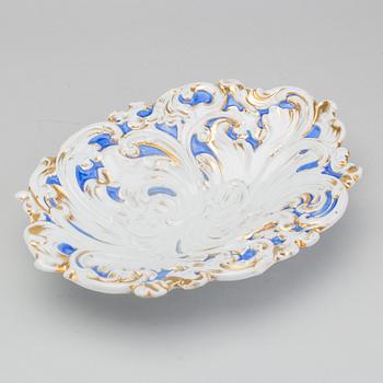 A late 19th century Meissen porcelin bowldish.