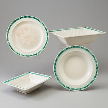 A creamware Rörstrand Empire part dinner service (50 pieces).