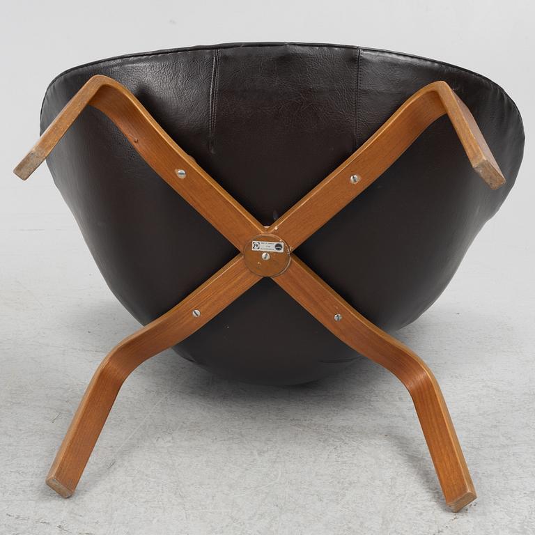 Arne Jacobsen, fåtöljer, ett par, modell 1166, ”Svanen”, Fritz Hansen, Danmark, 1900-talets andra hälft.