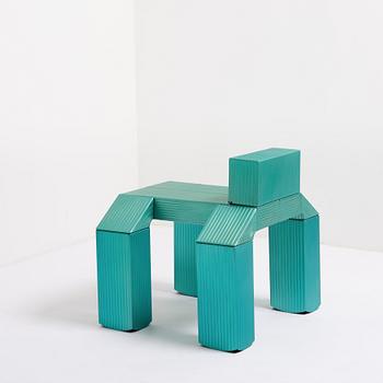 David Taylor, a unique easy chair, "Striped Chair", Studio Mellösaverken, Sweden, 2025.