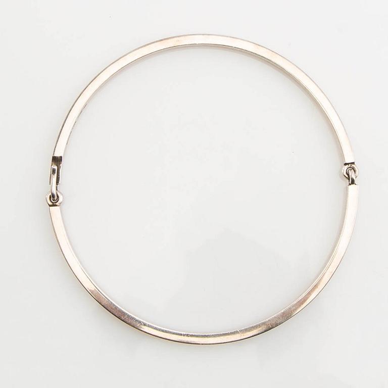 Hans Hansen, neck ring, sterling silver, Denmark.
