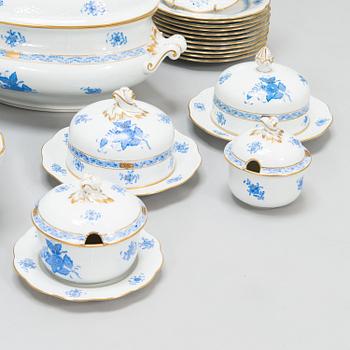 A Herend 81-piece porcelain tableware set, Hungary 1980s.