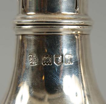 SOCKERRUSKOR, ett par, silver, London, England 1904-05.