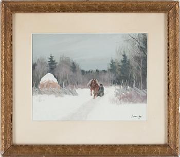 Andrei Afanasevich Jegorov · ANDREI AFANASEVICH EGOROV, gouache, sign. Iegeroff.