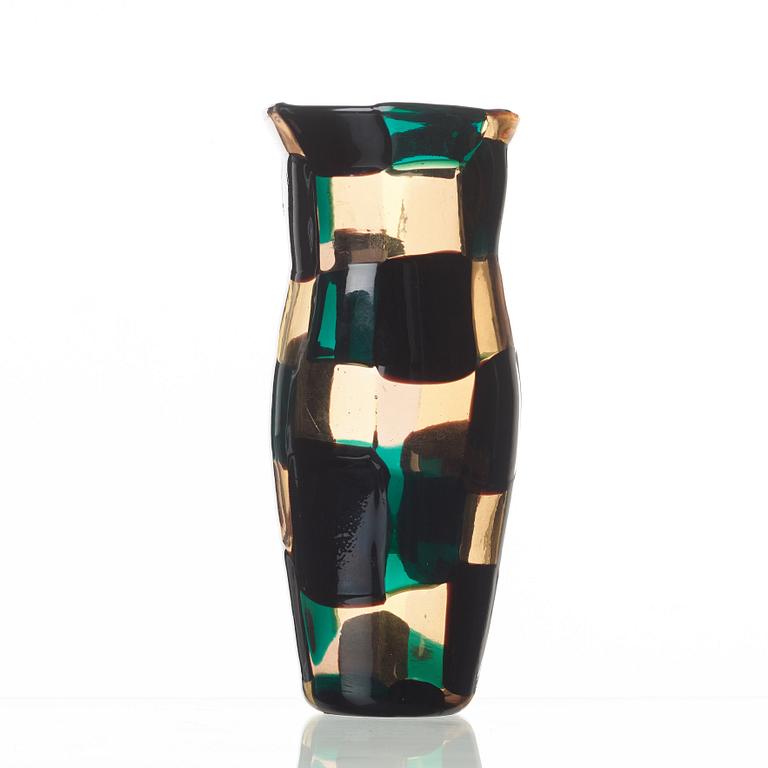 Fulvio Bianconi, A Fulvio Bianconi 'Pezzato' glass vase, Venini, Murano, Italy 1950's.