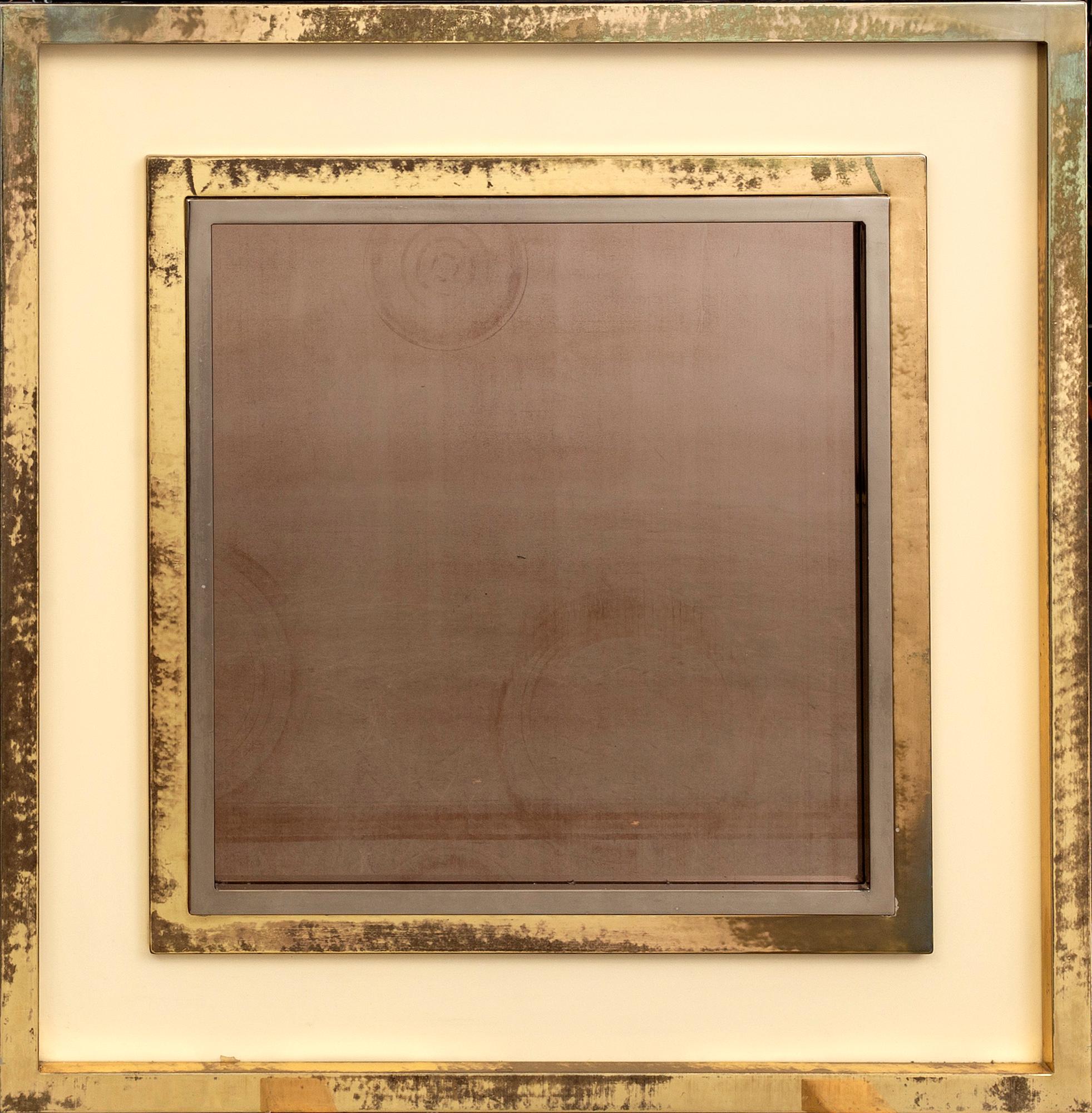 A 1970'S WALL MIRROR.