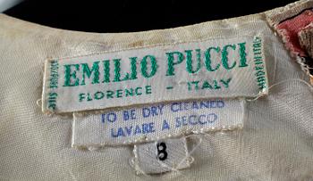 A 1960s silk dress by Pucci.