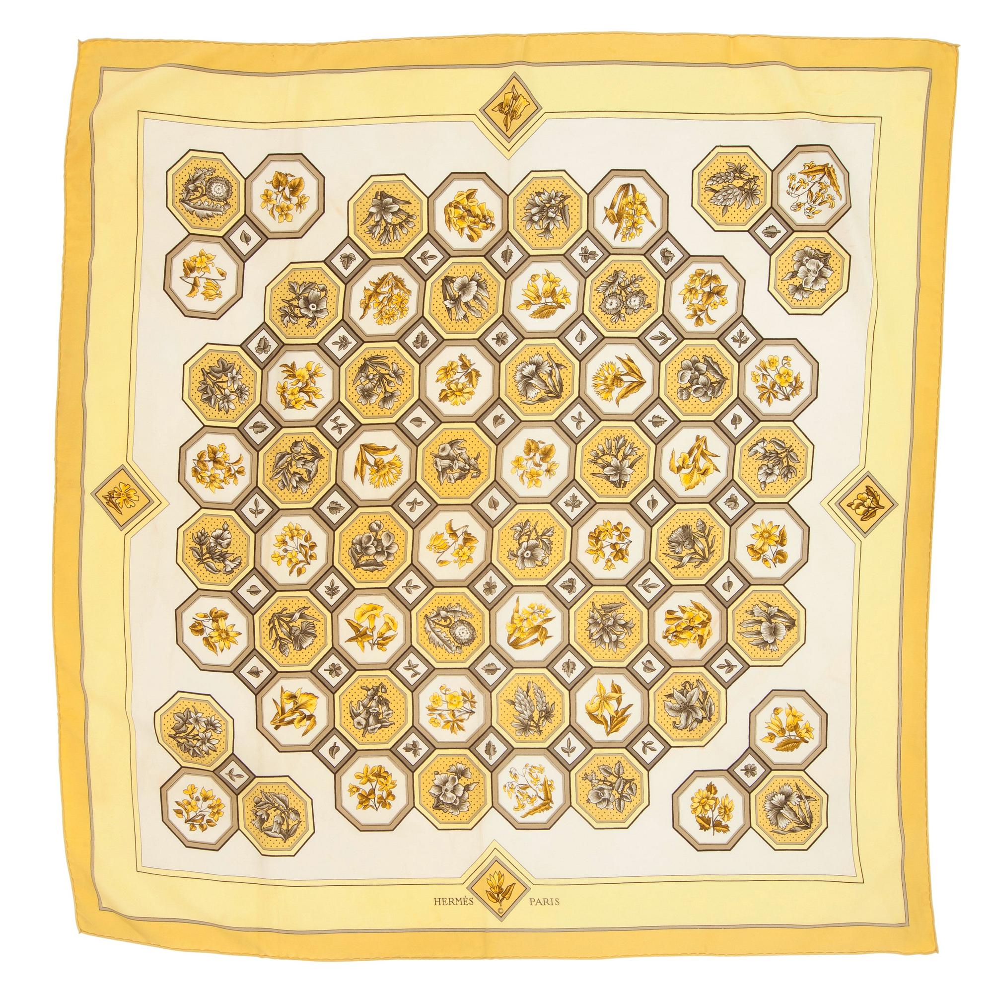 HERMÈS, scarf, "Carrelages".