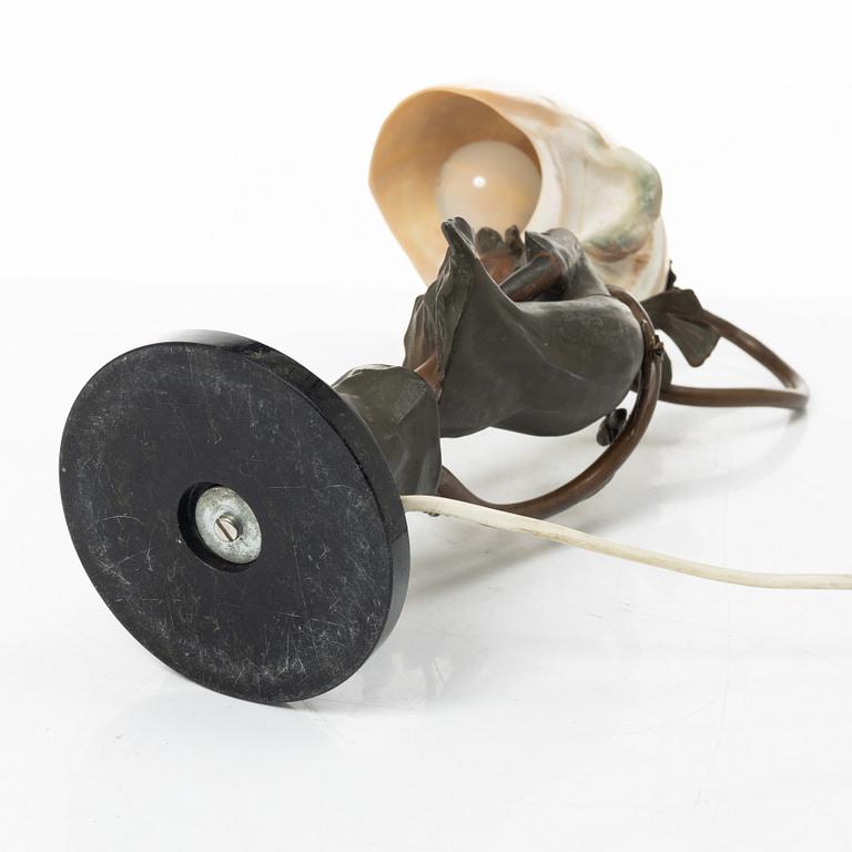 Ludwig Beck, bordslampa, "Bonjour", Art Nouveau, tidigt 1900-tal.