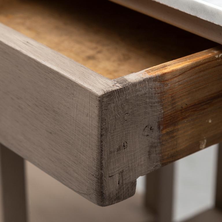 A pair of bedside tables, mid 20th century.