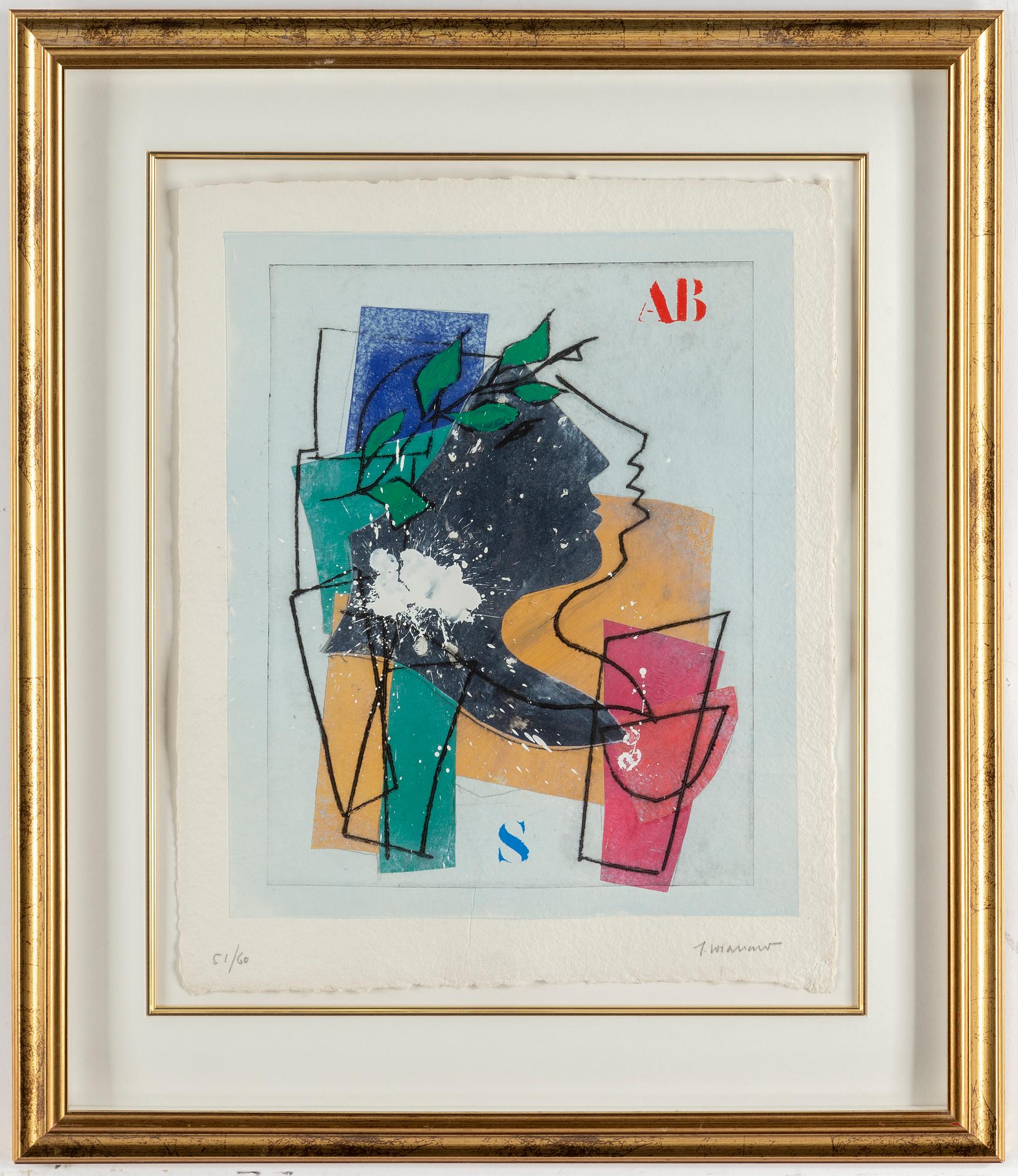 JAMES COIGNARD, carborundum etching, signed 51/60.