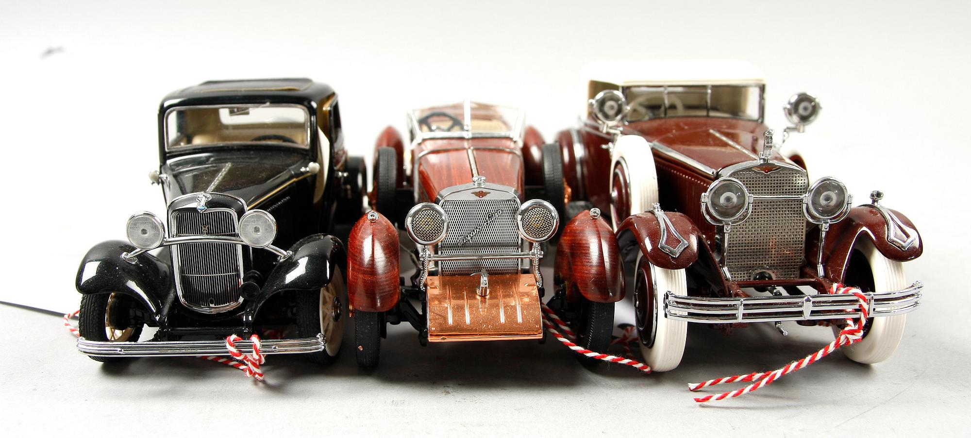 MODELLBILAR, 3 st, Franklin Mint.