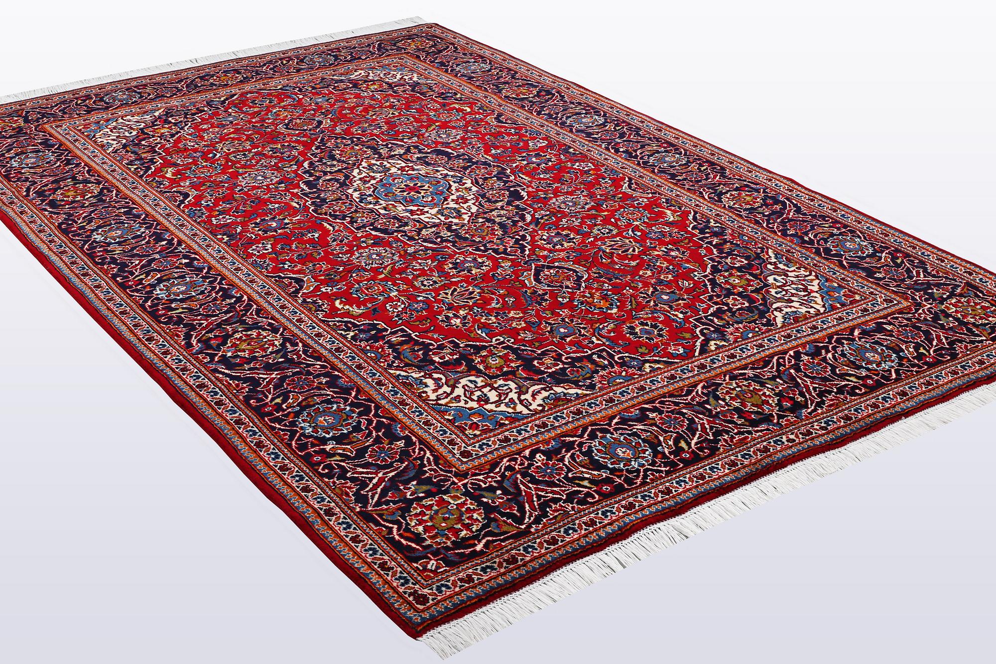 A carpet, Kashan, 308 x 202 cm.