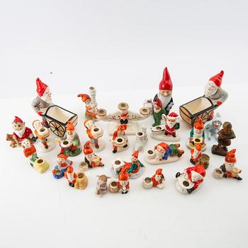 A collection of gnomes 28 pcs 20th century.