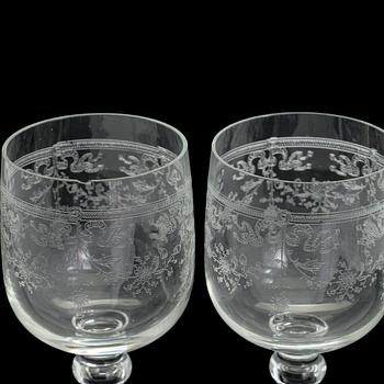 A 44-piece glassware set,