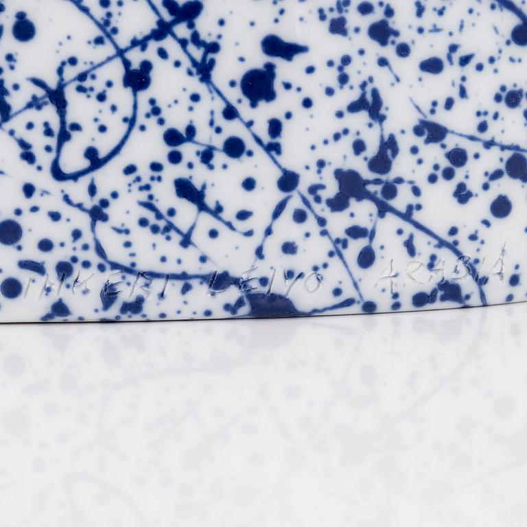 Inkeri Leivo, flaska, porslin, signerad Inkeri Leivo Arabia.