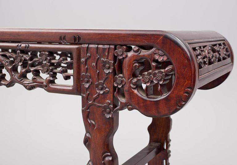 A hardwood communion table, late Qing dynasty (1662-1912).