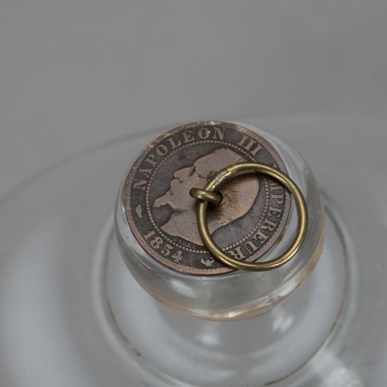 BRÄNNVINSSCHATULL, proveniens Esaias Tegner, omkring 1800.