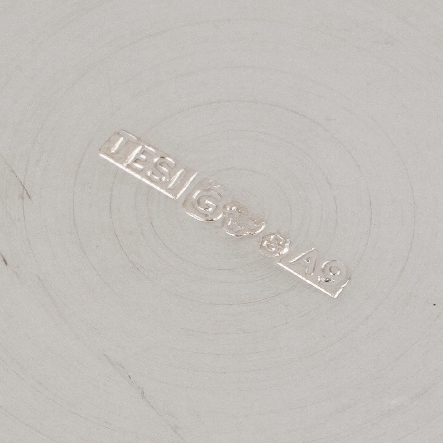 PARTI SILVER, 11 delar, 1800/1900-tal, vikt 530 g.