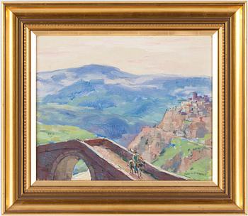 OLLE HJORTZBERG, olja på duk, signerad.