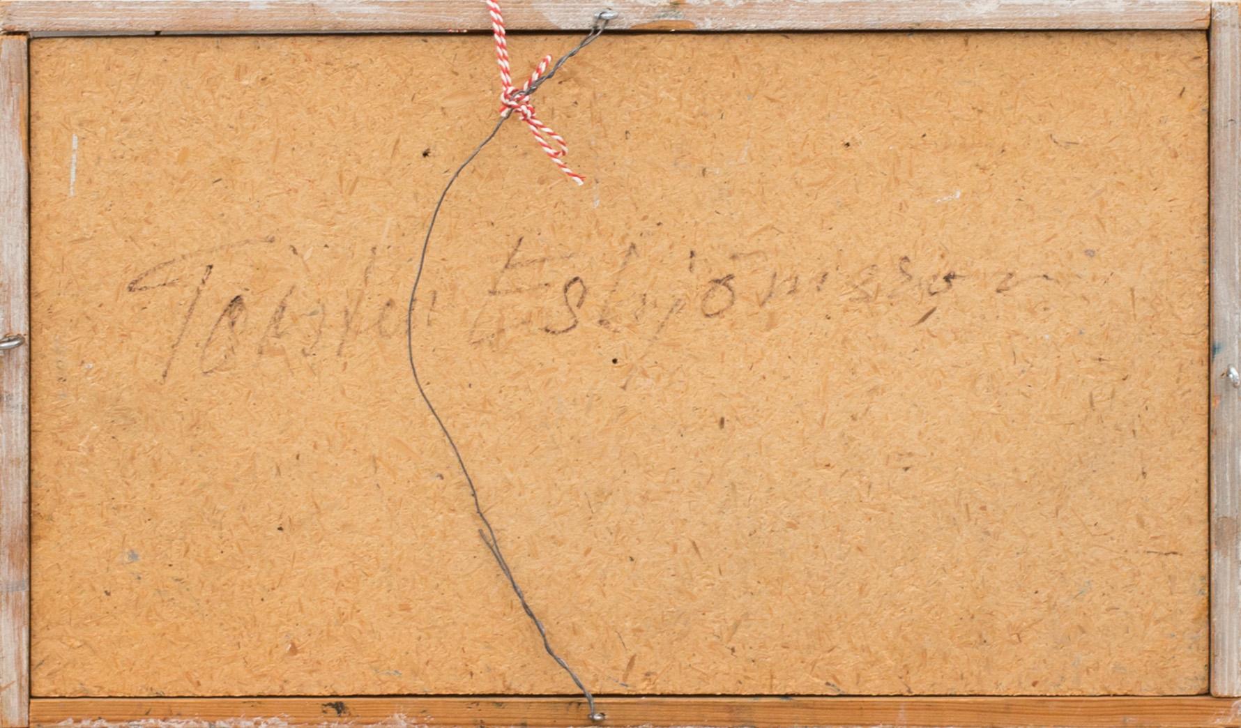 TORSTEN ESBJÖRNSSON, olja på pannå, signerad a tergo.