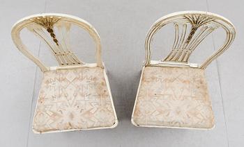 STOLAR, 1 par, sengustavianska, omkring år 1800.