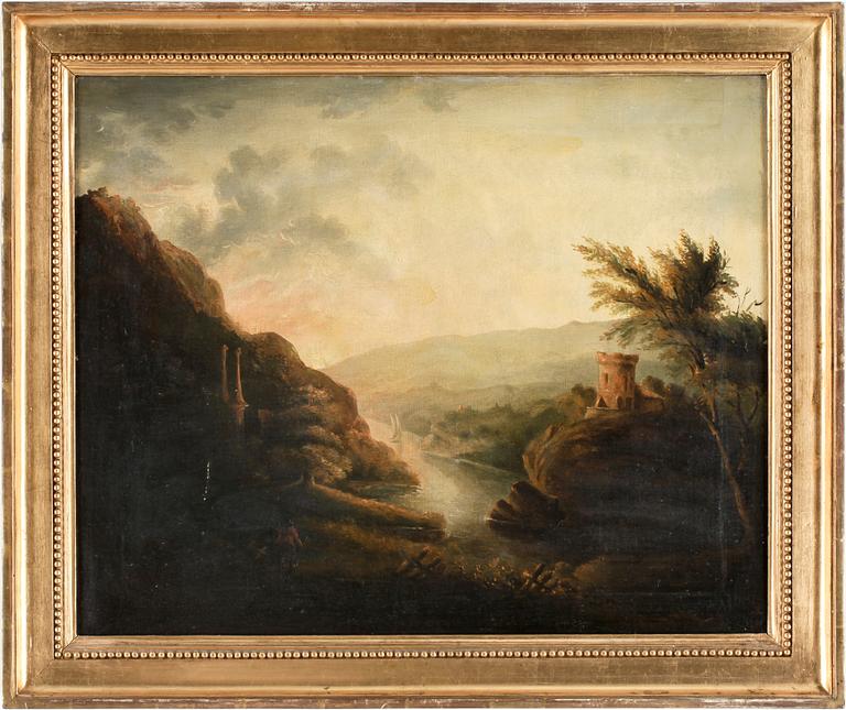 OKÄND KONSTNÄR, olja på duk, 1800-tal.