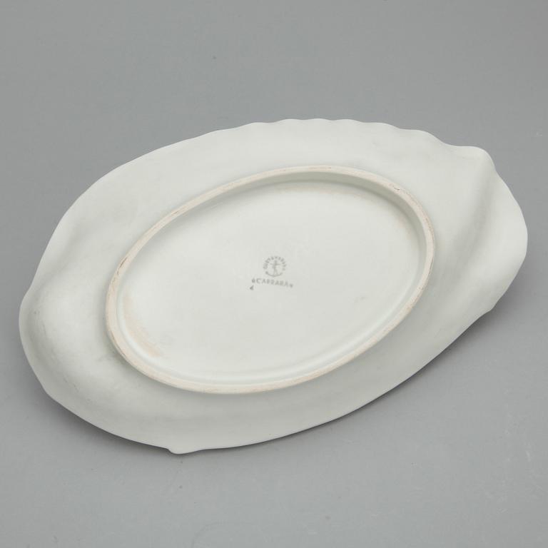 SKÅLFAT, stengods, "Carrara" Wilhelm Kåge, Gustavsberg, omkring 1900-talets mitt.