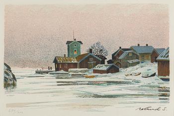 ROLAND SVENSSON, lithograph in colours, signed 294/350.