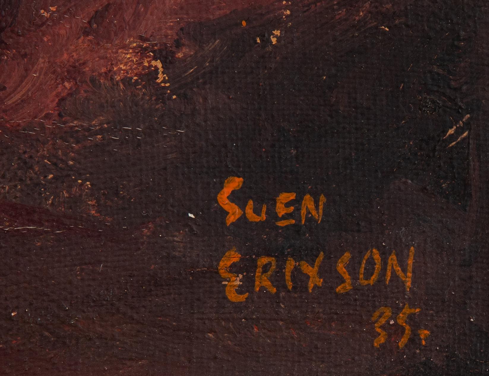 Sven X:et Erixson, olja på duk, signerad Sven Erixson och daterad -35.