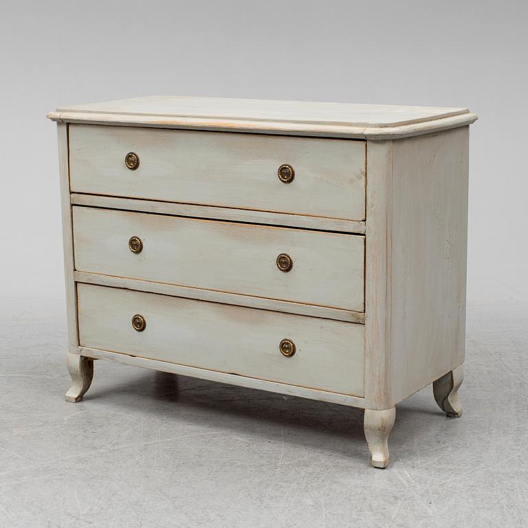 A chest of drawers from the second half of the 1800's.