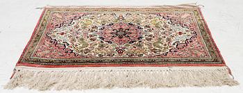 Matta, Ghom, silke, ca 60 x 80 cm..