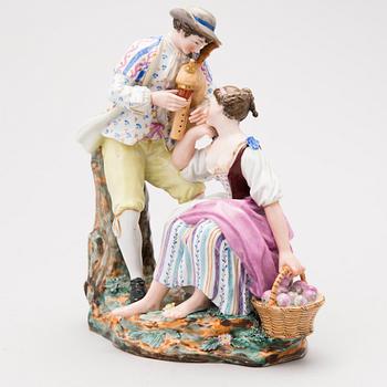 FIGURIN, porslin, Popov, 1800-talets mitt.