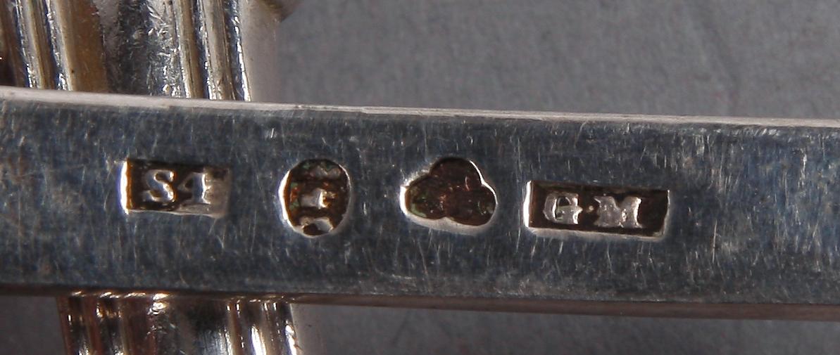 BESTICK, 23 delar, silver, Gustaf Theodor Folcker o Gustaf Möllenborg Stockholm 1847-59. Tot vikt 1425 gram.