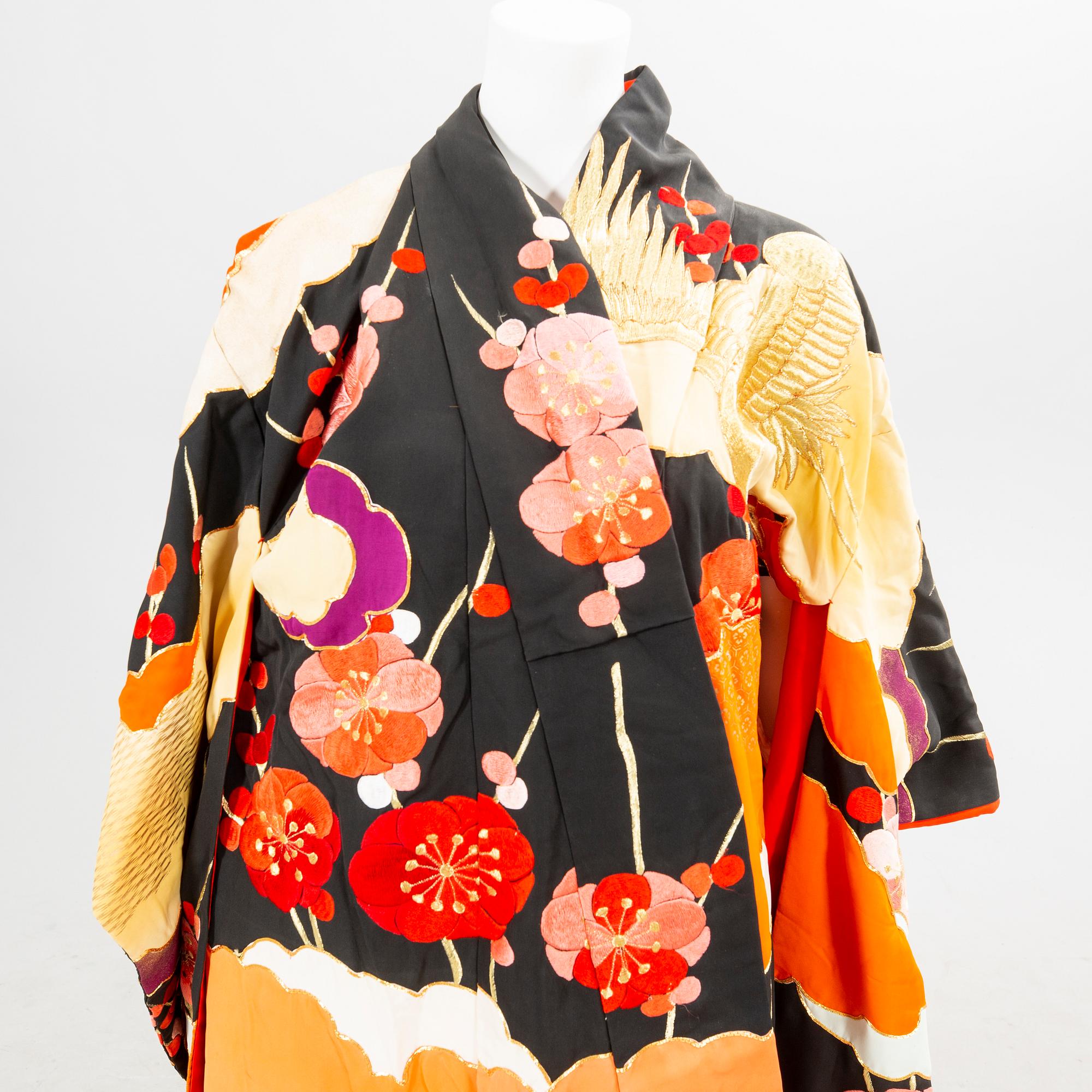 Bröllopskimono Japan 1900-alets andra hälft.