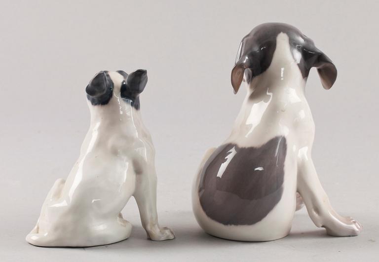 FIGURIN, 2 st Porslin, Royal Copenhagen.