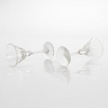 A 48 piece glass service "Sirkku" by Kumela Finland. Mid-20th century.