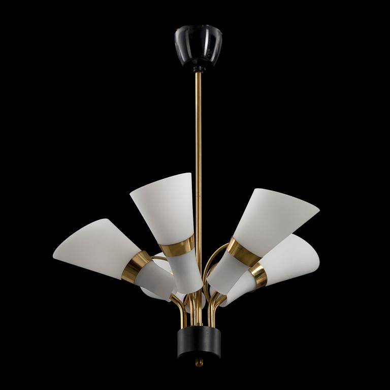 TAKLAMPA, modell K1-82, Idman 1960-tal. Höjd 68 cm.