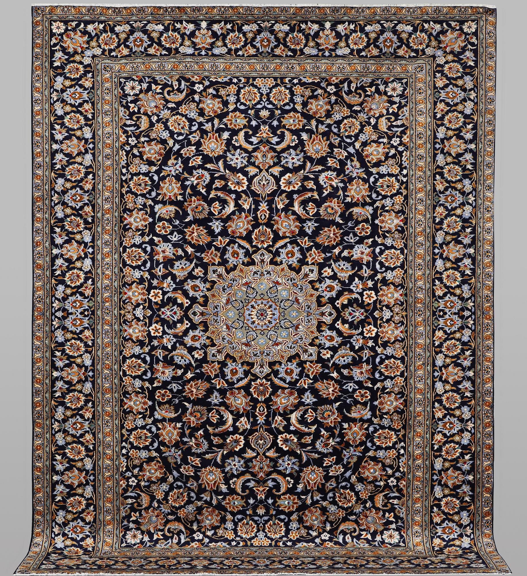 A carpet, Kashan, ca 348 x 237 cm.