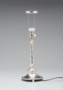 A K. Anderson Swedish grace silver table lamp, Stockholm 1925.