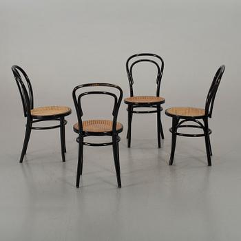 FOUR BENTWOOD CHAIRS SECOND HALF OF 20TH CENTURY,