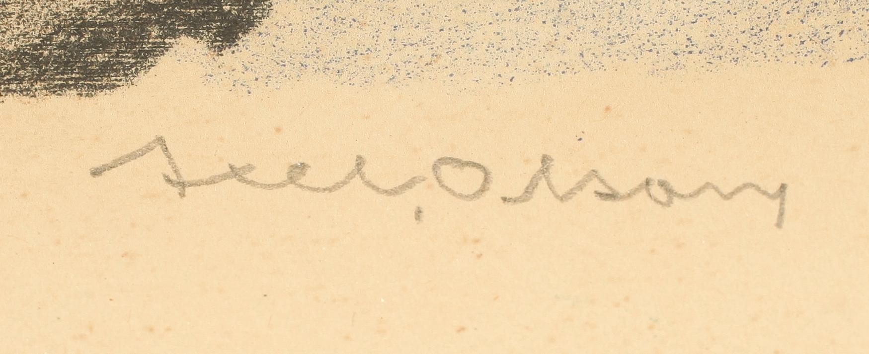 AXEL OLSON, färglitografi, signerad, numrerad 111/260.